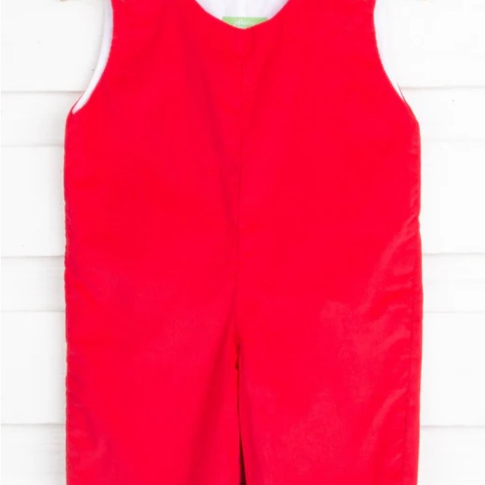Classic Whimsey, Red Corduroy Longall Jon Jon . Size 18 months